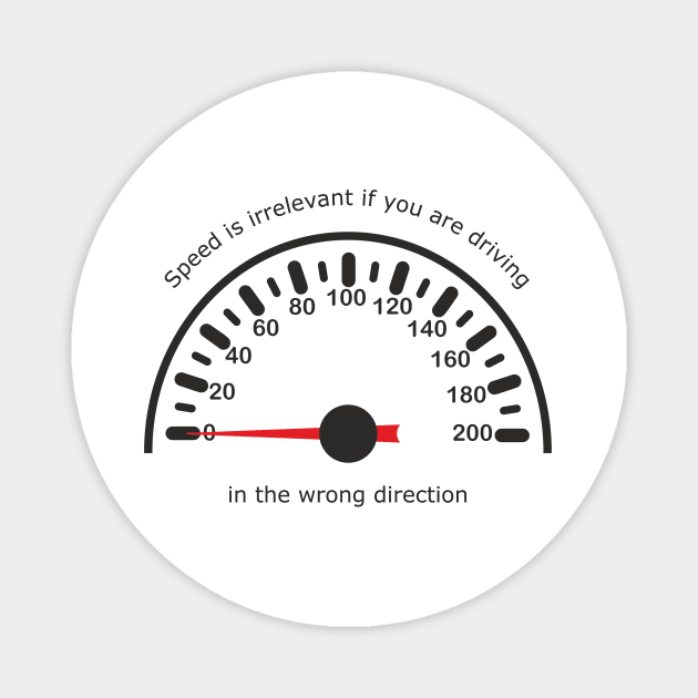 Speedometer black Magnet by aceofspace